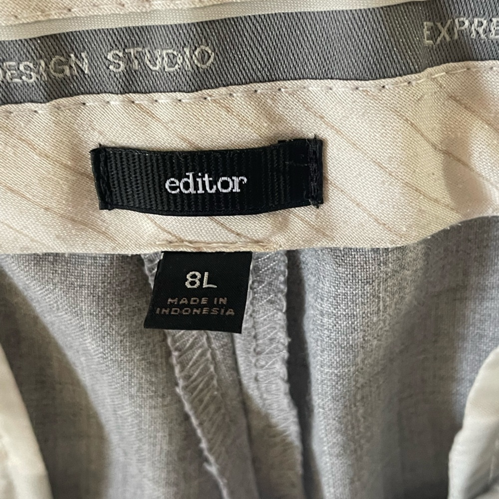 Size 8Long Heather grey dress pants